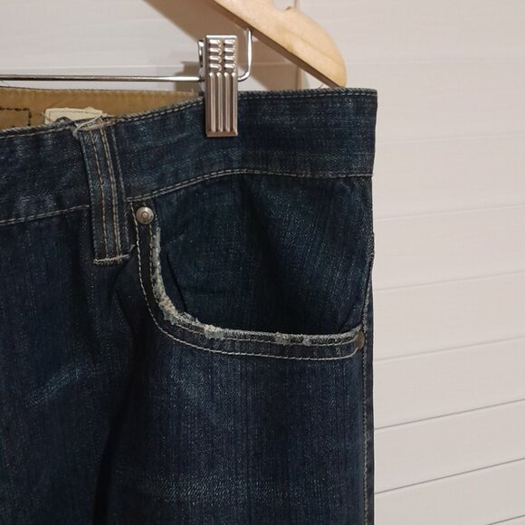 2k Men's Plugg Dark Denim Jeans 36x32 Grunge 20% OFF BUNDLES & PAY 1 SHIPPING - Picture 3 of 8